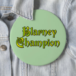 Blarney Champion groene kolossale knop Ronde Button 6,0 Cm