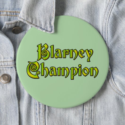 Blarney Champion groene kolossale knop Ronde Button 6,0 Cm (In situ)