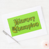 Blarney Champion groene rechthoek stickers (Envelop)