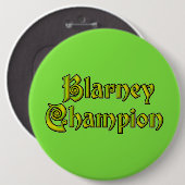 Blarney Champion limoengroene kolossale knoop Ronde Button 6,0 Cm (Voorkant /achterkant)