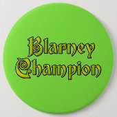 Blarney Champion limoengroene kolossale knoop Ronde Button 6,0 Cm (Voorkant)