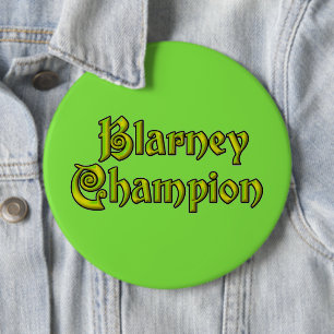 Blarney Champion limoengroene kolossale knoop Ronde Button 6,0 Cm