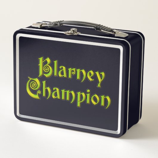 Blarney Champion zwarte lunchbox (Voorkant)