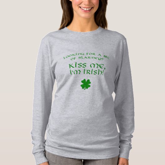 Blarney Kiss - Iers T-shirt (Voorkant)