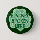 Blarney Spoken hierheen Ronde Button 5,7 Cm (Voorkant)