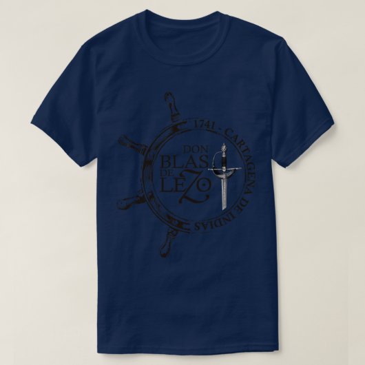 Blas de Lezo tagena de Indias 1741 TShirt (Design voorkant)