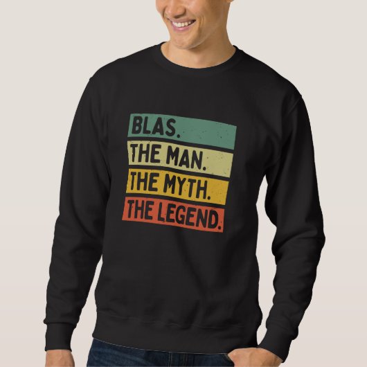 Blas het Man The Myth The Legend Funny Personalize Trui (Voorkant)