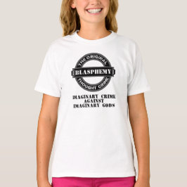 Blasfemie Imaginaire misdaad T-Shirt (zwarte logo)