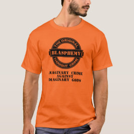 Blasfemie Imaginaire misdaad T-Shirt (zwarte logo)
