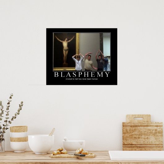 Blasfemie Poster (Keuken)