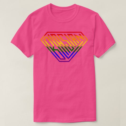 Blasian SuperEmpowered Shield Regenboog T-shirt (Design voorkant)