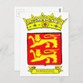 BLASON NORMANDIE BRIEFKAART (Voorkant / Achterkant)