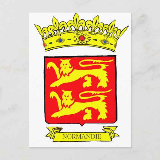 BLASON NORMANDIE BRIEFKAART (Voorkant)