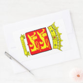 BLASON NORMANDIE RECHTHOEKIGE STICKER (Envelop)