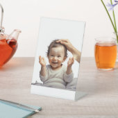 Blasses baby reclamebord met voetstuk (Insitu)