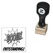 Blast Boom van Bericht van leraar personaliseren Rubberstempel (Gestempeld)