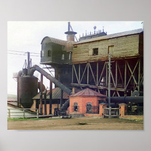 Blast Furnaces - 1910  Poster van de Foto van de K