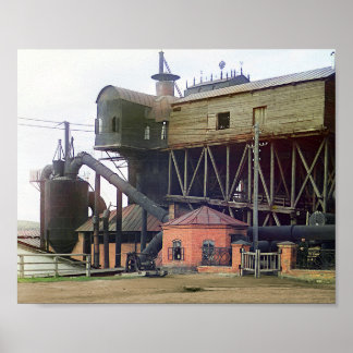 Blast Furnaces - 1910  Poster van de Foto van de K
