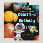 Blast of Birthday Invitation Kaart (Voorkant / Achterkant)