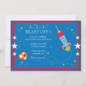 Blast of Birthday Invitation Kaart (Voorkant)