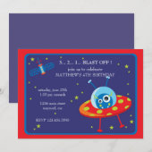 Blast of Birthday Invitation Kaart (Voorkant / Achterkant)