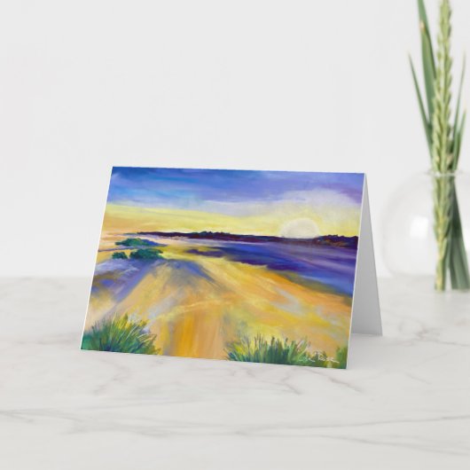 "Blast of Sunrays" Blank-briefkaart Bedankkaart (Voorkant)