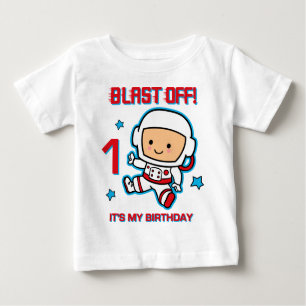Blast off 1st Birthday Baby Lange T-shirt