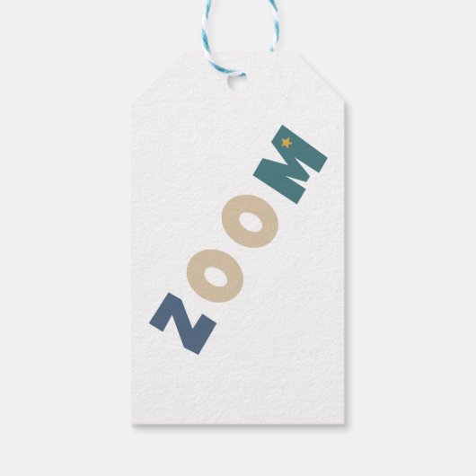 Blast Off Eerste reis rond de zon Eerste verjaarda Cadeaulabel (Achterkant)