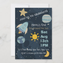 Blast Off Eerste reis rond de zon Eerste verjaarda