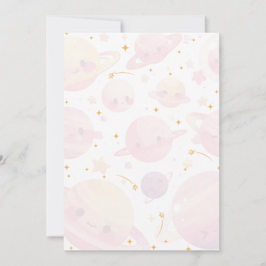 BLAST OFF Galactische Viering Kaart (Achterkant)