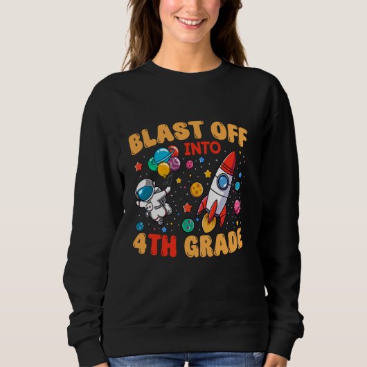 Blast Off In De Vierde Graad Astronaut Space Lover Trui (Voorkant)