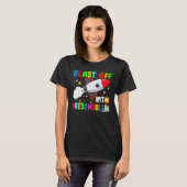 Blast Off Into Preschool Rocket Outer Space Back T T-shirt (Voorkant volledig)