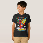 Blast Off Into Third Grade First Day Of School T-shirt (Voorkant volledig)