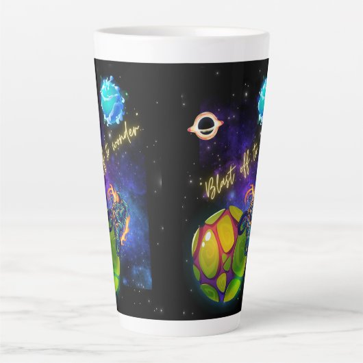 Blast off naar Wonder Latte Mok (Voorkant)