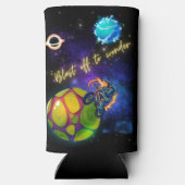 Blast off naar Wonder Seltzer Blikjeskoeler (Achterkant)