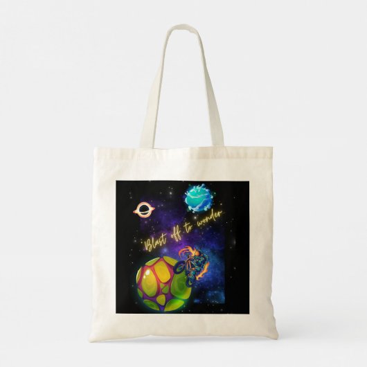 Blast off naar Wonder Tote Bag (Achterkant)