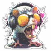 Blast Off: Neon Beast Mode Sticker (Voorkant)