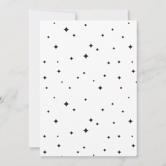 Blast Off Outer Space verjaardagsfeestje Kaart (Achterkant)