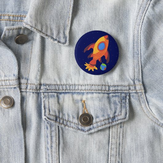 Blast off Rocket Ship Button (In situ)