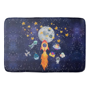 Blast-Off Rocketship Kinder badkamermat Badmat