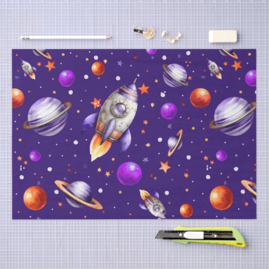 Blast-off verjaardagspartij tissuepapier (Craft)