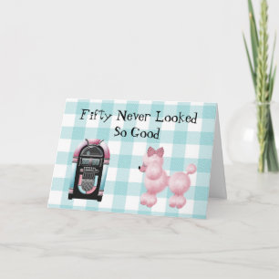 Blast van het afgelopen 50e verjaardag Wenskaart Kaart