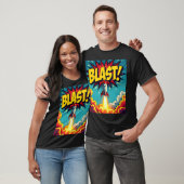 BLAST! Vintage Comic Style Rocket Explosion T-shirt (Unisex)