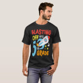 Blasting Off Into 5th Grade Back To School Space R T-shirt (Voorkant volledig)