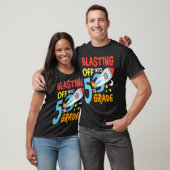Blasting Off Into 5th Grade Back To School Space R T-shirt (Unisex)