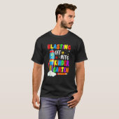 Blasting Off Into Kindergarten Back To School Boys T-shirt (Voorkant volledig)