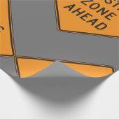 Blasting Zone Ahead Road Sign Cadeaupapier