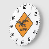 Blasting Zone Ahead Road Sign Grote Klok (Hoek)