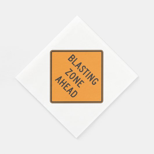 Blasting Zone Ahead Road Sign Servet (Hoek)