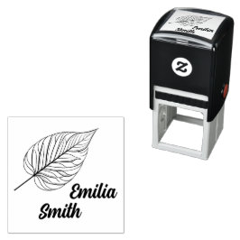Blatt Umrisse Zelfinktende Stempel